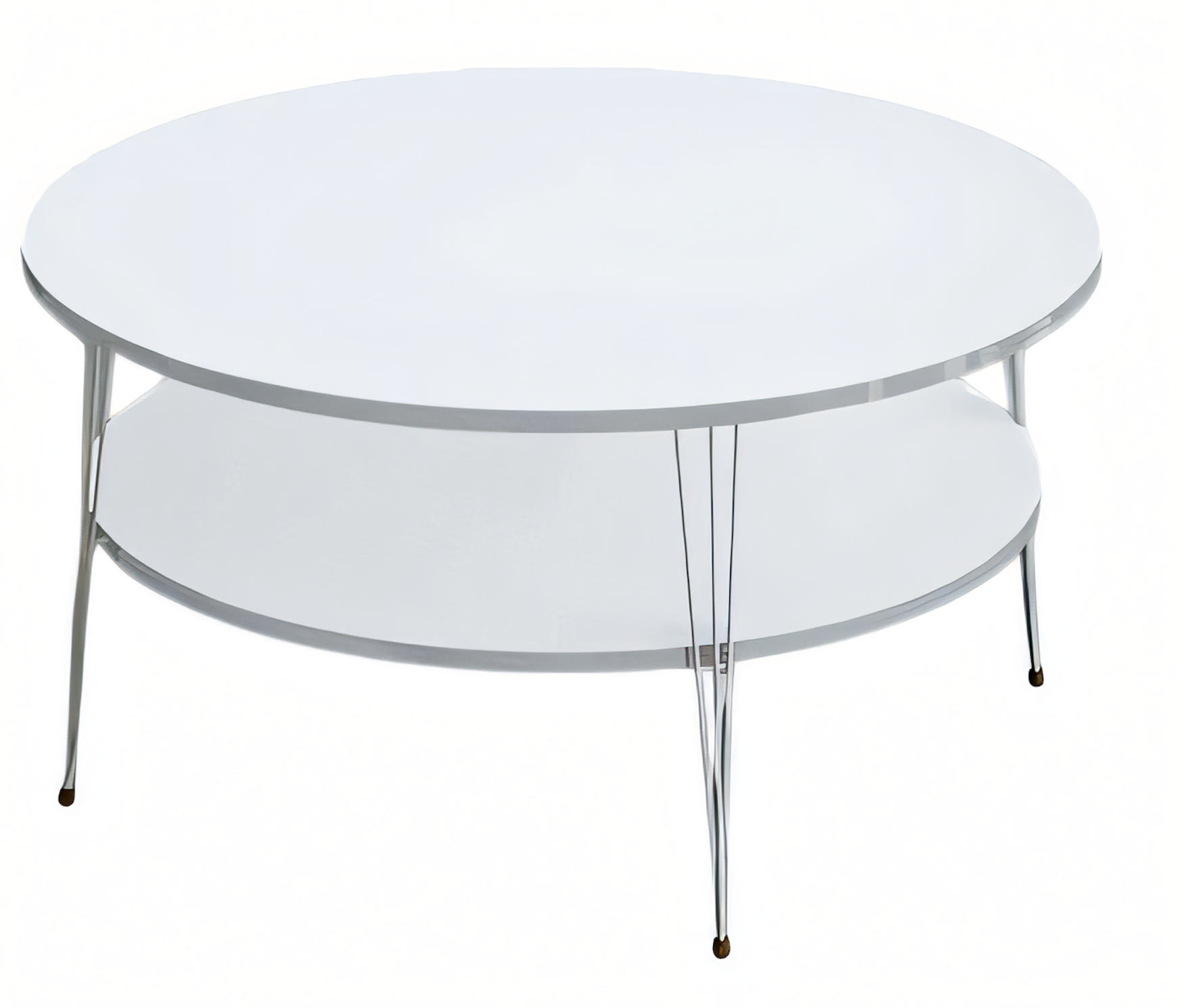 Moderner weißer Couchtisch aus Holz mit elegantem Design