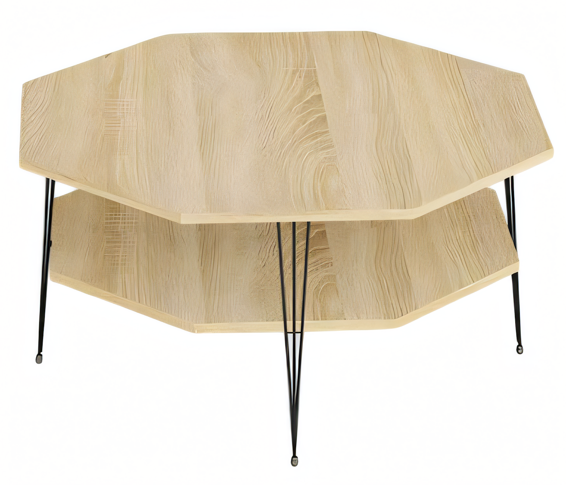 Eleganter brauner Couchtisch aus Holz für modernes Wohnzimmer