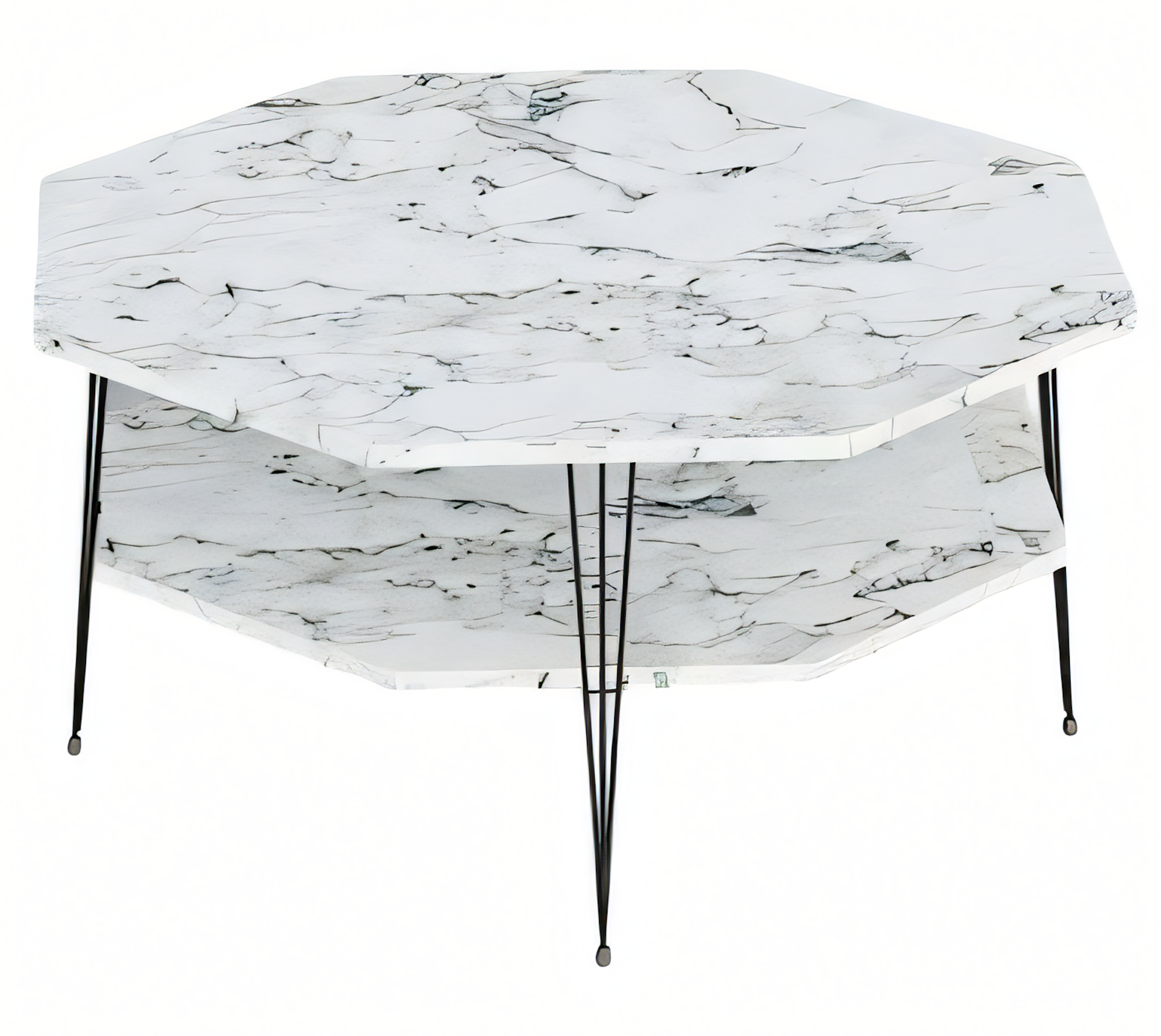 Moderner weißer Couchtisch aus Holz mit stilvollem Design