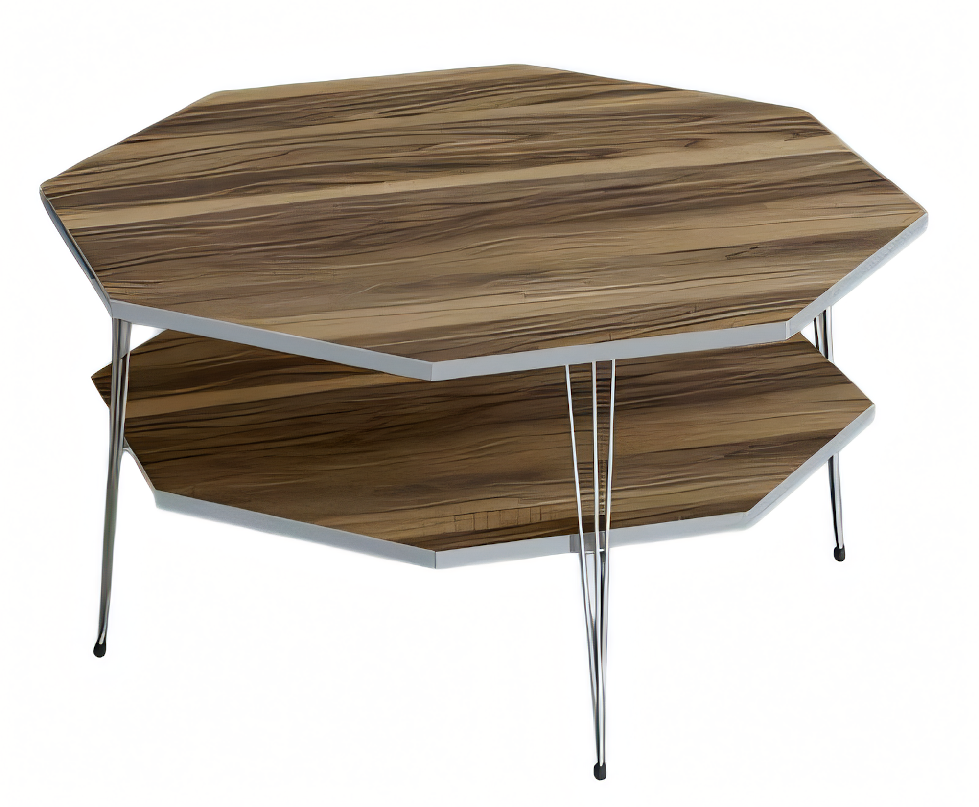 Eleganter brauner Couchtisch aus Holz mit modernem Design