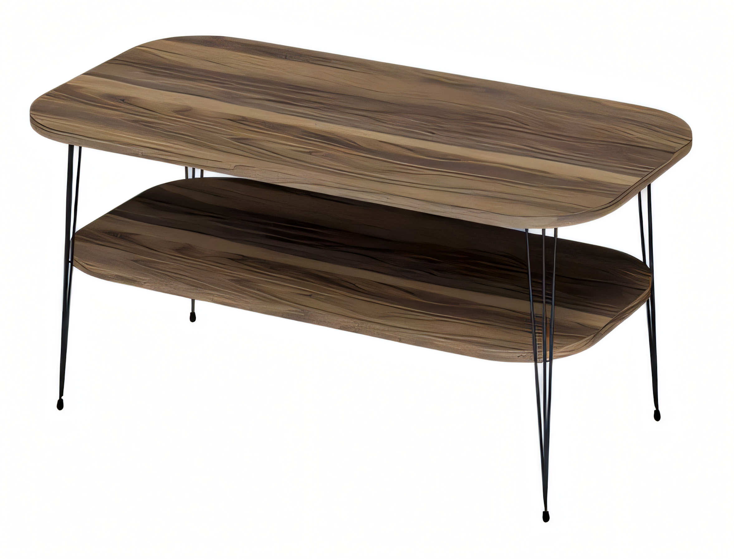 Eleganter brauner Couchtisch aus Holz für modernes Wohnzimmer