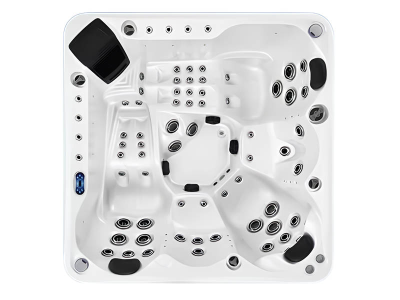 Hydromassagewanne Blubberbad Whirlpool Spa-Bad Whirlwanne 200x200 cm