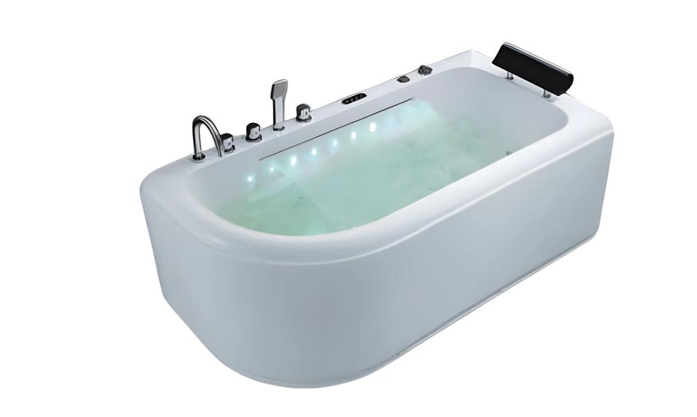 Massage Badewanne Whirlpool Spa Whirlwanne Hydromassagewanne 180x85 cm