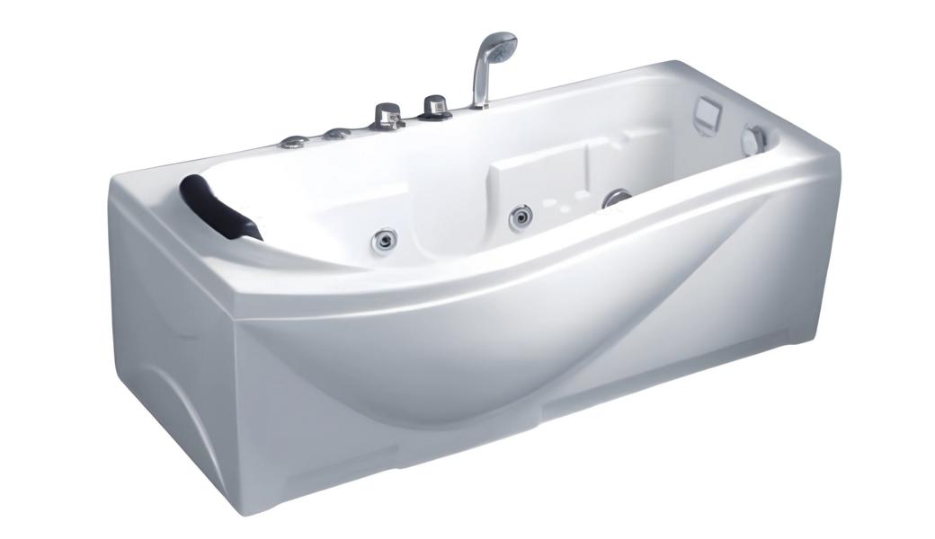 Acrylwanne Luxuswanne Whirlpool Blubberbad Komfortwanne Massagebad 170x85 cm