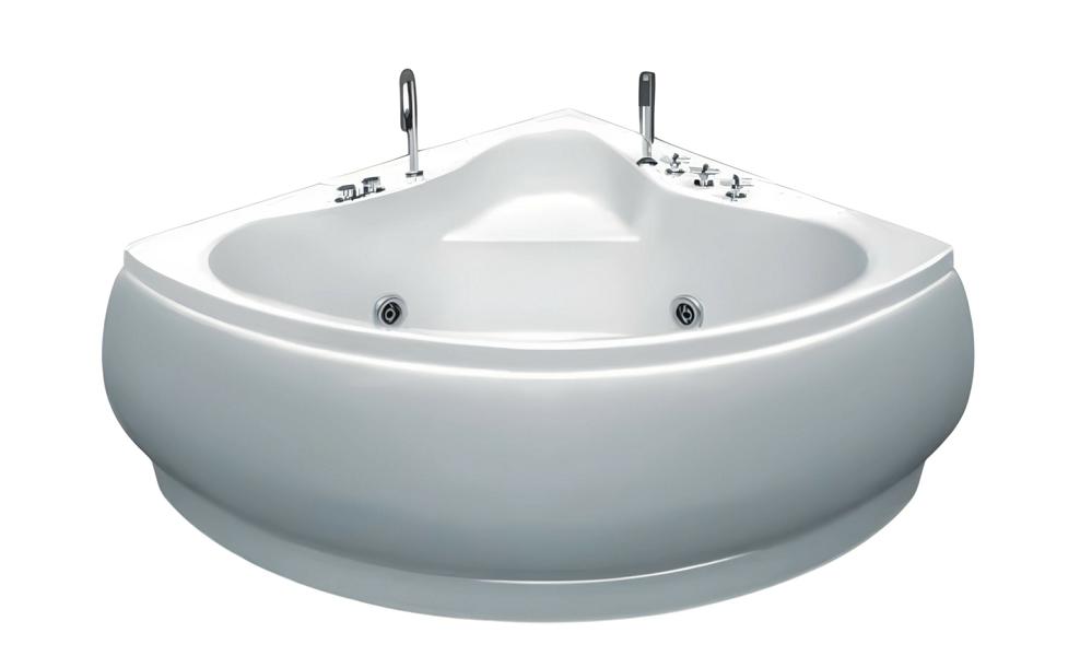 Massage Badewanne Whirlpool Spa Whirlwanne Hydromassagewanne 135x135 cm