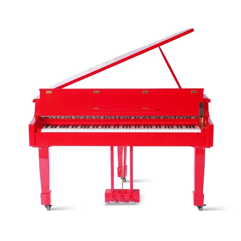 Roter Flügel Klavier Digitalpiano Flügelklavier Hochglanz Piano