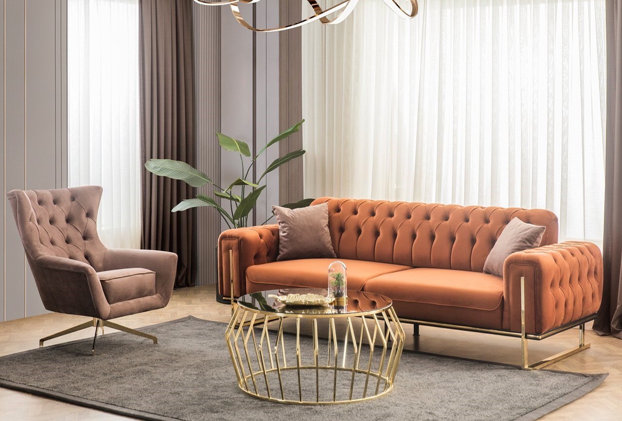 Set Sofa mit Sessel Schönheit und Stil in jeder Linie