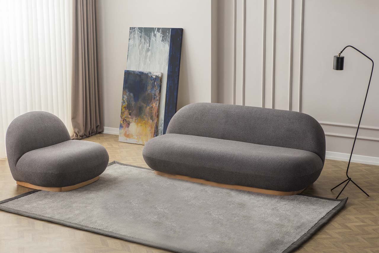 Design-Highlight – Set aus Sofa und Sessel