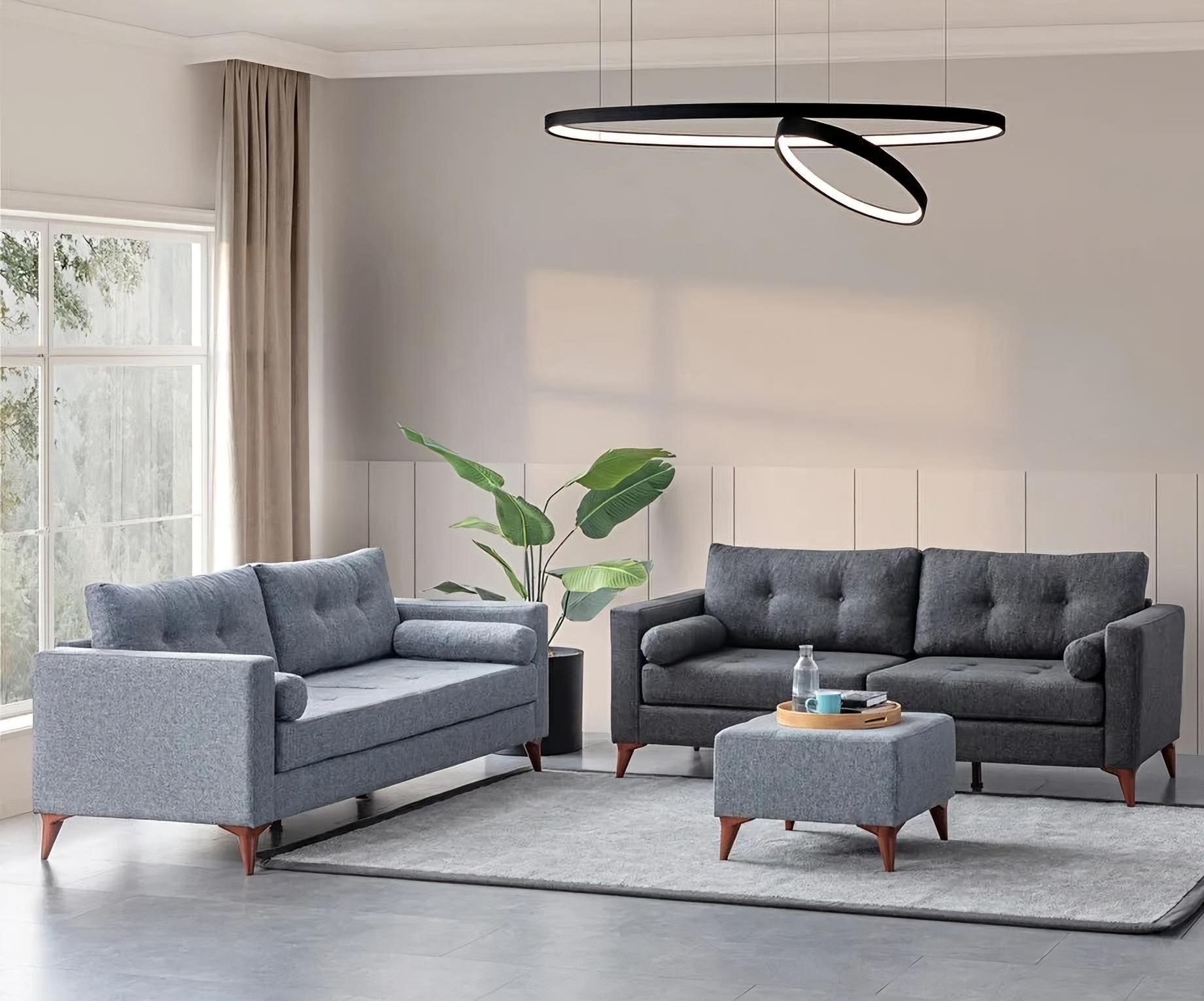 Moderne, vielseitige Sofagarnitur  in stilvollem Design