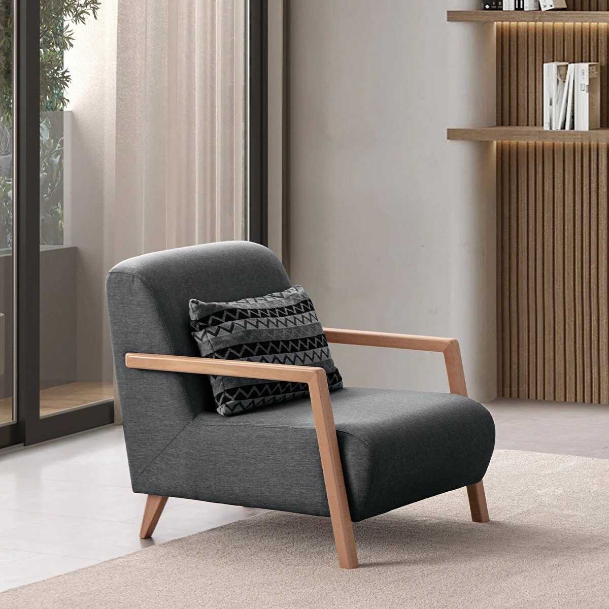 Ein stilvolles, modernes Interieur beginnt mit einem Sessel.