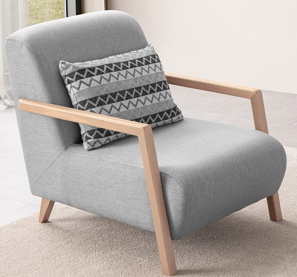 Moderner, funktionaler Sessel sorgt für Gemütlichkeit und Komfort