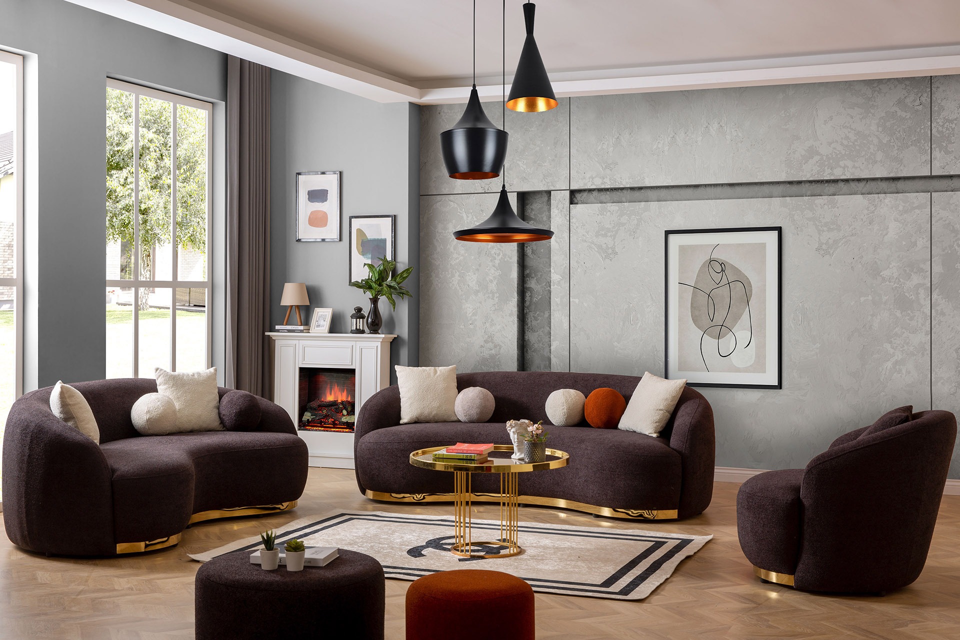 Gemütlicher Stil und Minimalismus  – Sofas und Sessel im Set