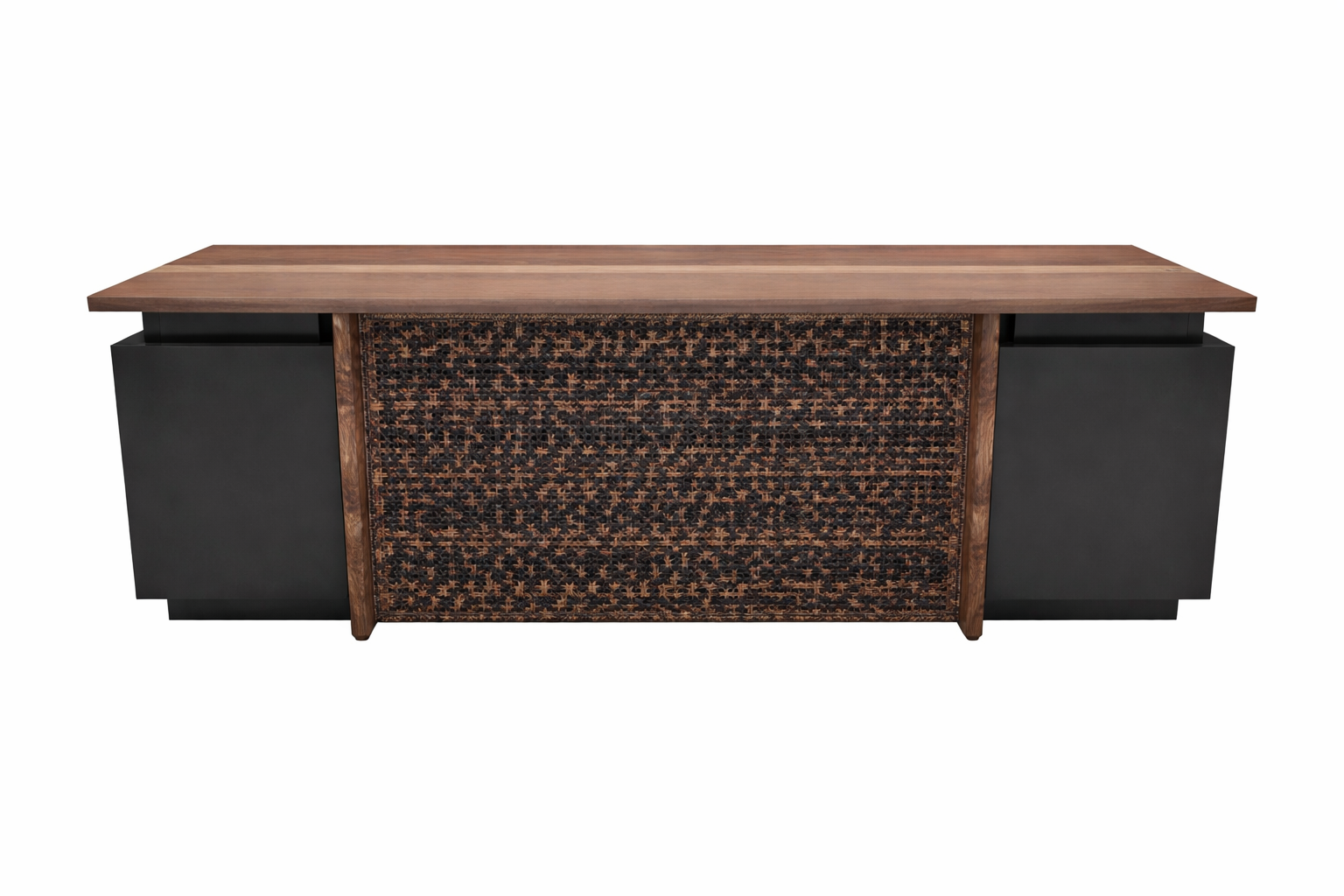 Elegant Chefschreibtisch Farbe Schwarz, Braun Modernes Design Holz