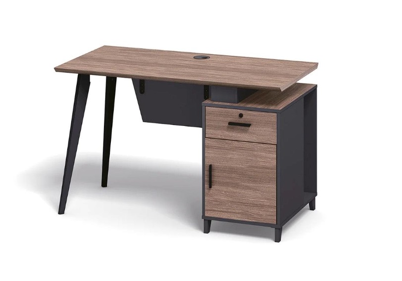 Braun Schreibtisch für Büro Moderne Bürotisch Arbeitsplatz Designer Möbel