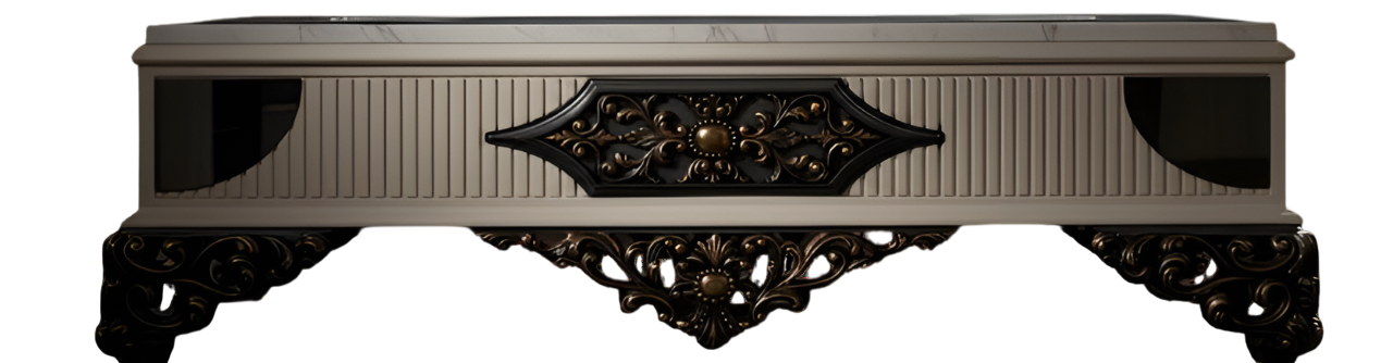 Barocker Couchtisch mit opulenter Form und luxuriöser Eleganz