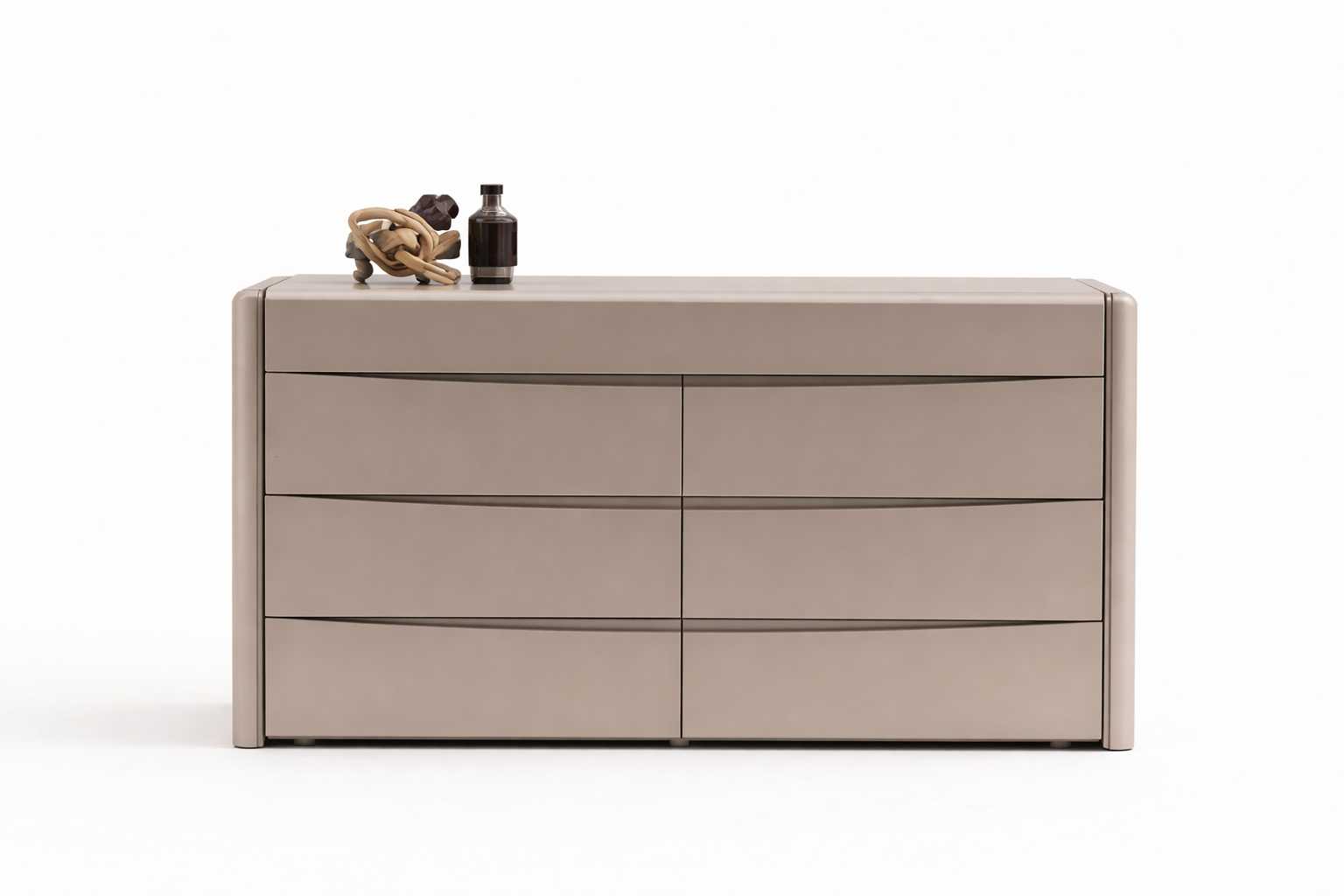 Kommode Kommodenschrank Schrank Stauraummöbel  Holz und Metallakzenten