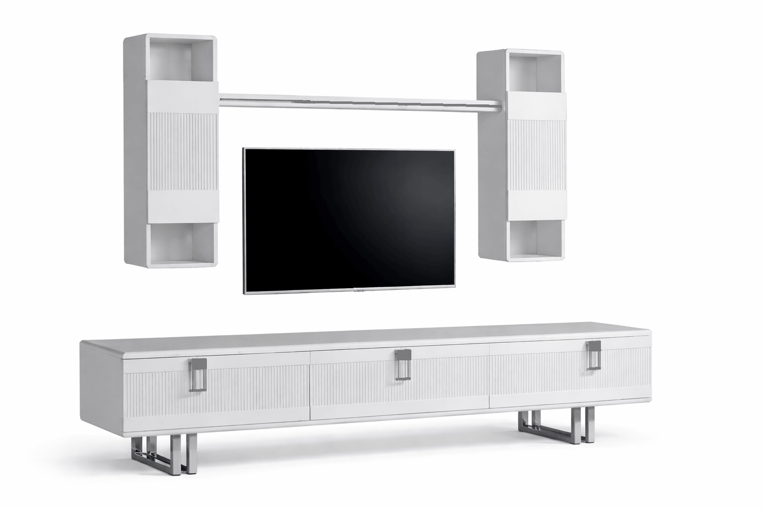 Wohnzimmer-Set – TV-Lowboard & Wandmodul im modernen Design