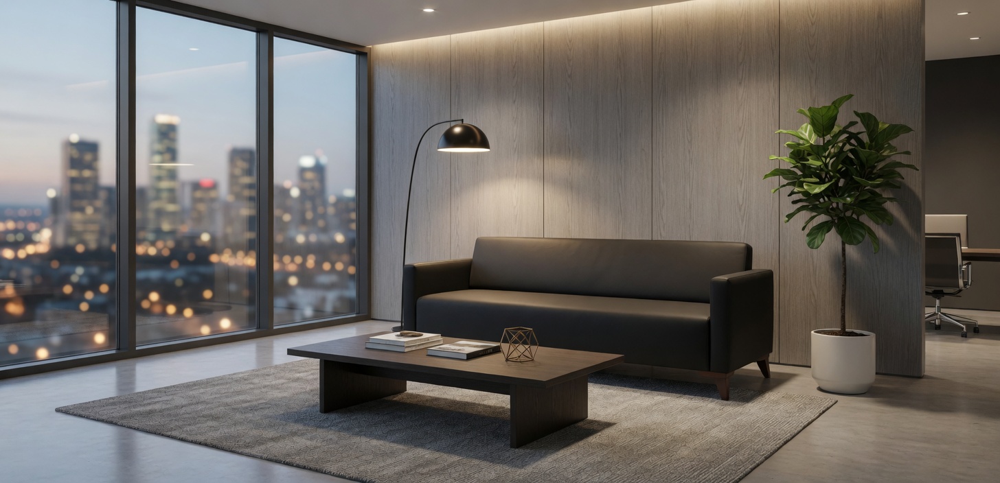 Elegantes 3-Sitzer Sofa aus Kunstleder für stilvolle Räume