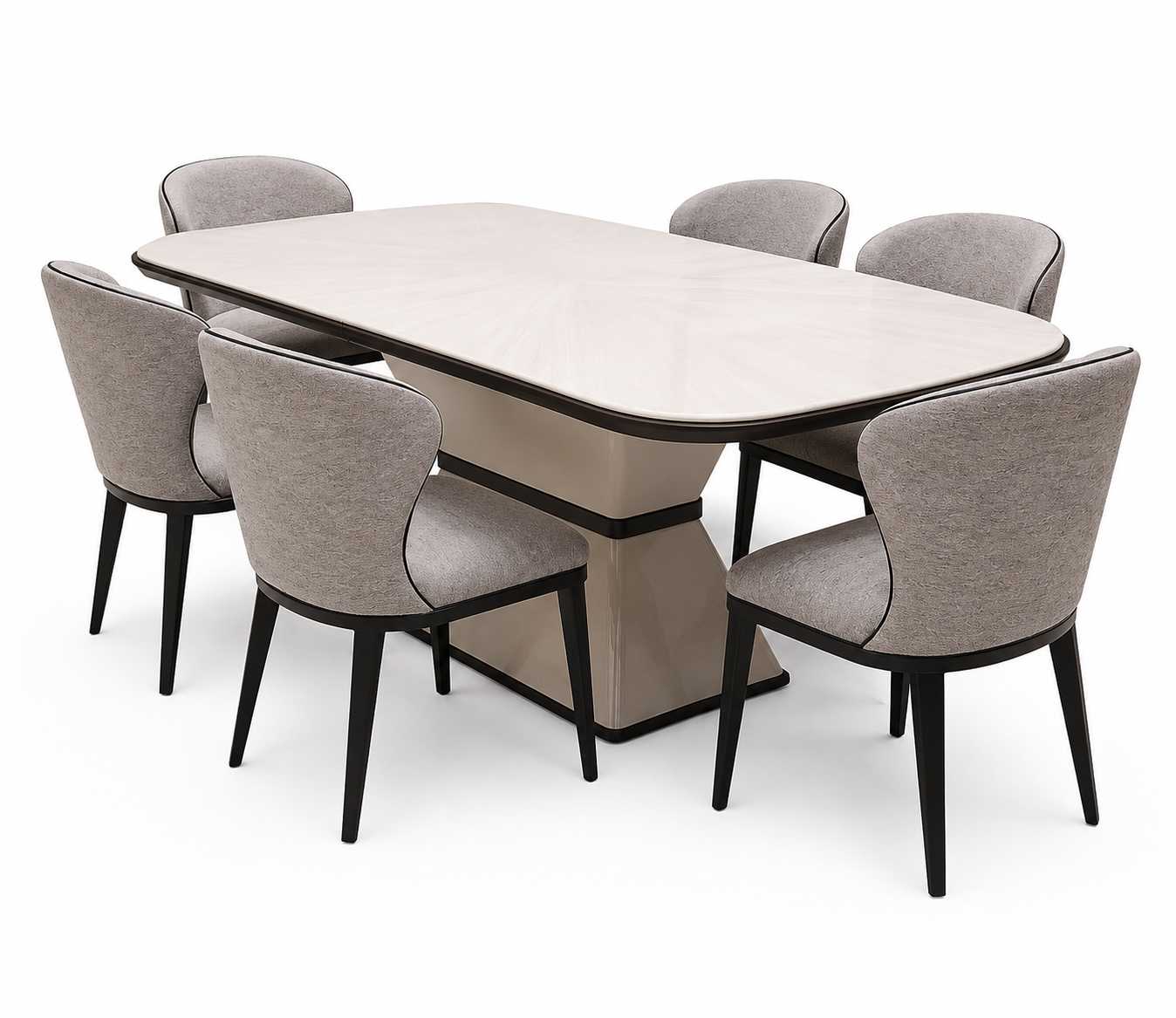 Esszimmer Esstisch mit 6x Stühle Designer Komplettes Luxusmöbel