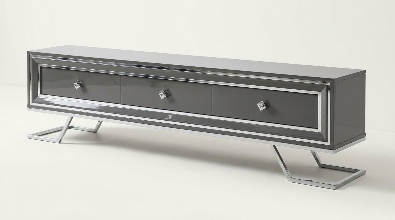 Unterblock Stil modern Farbe silber Wohnzimmer praktisch bequem neu