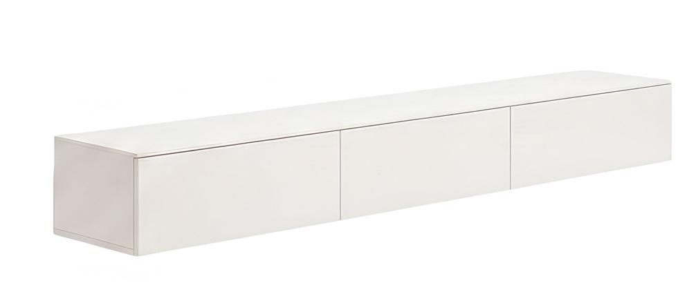 TV-Wohnwand Weiß Moderner Stil Geradlinig Elegant Funktional Schlicht