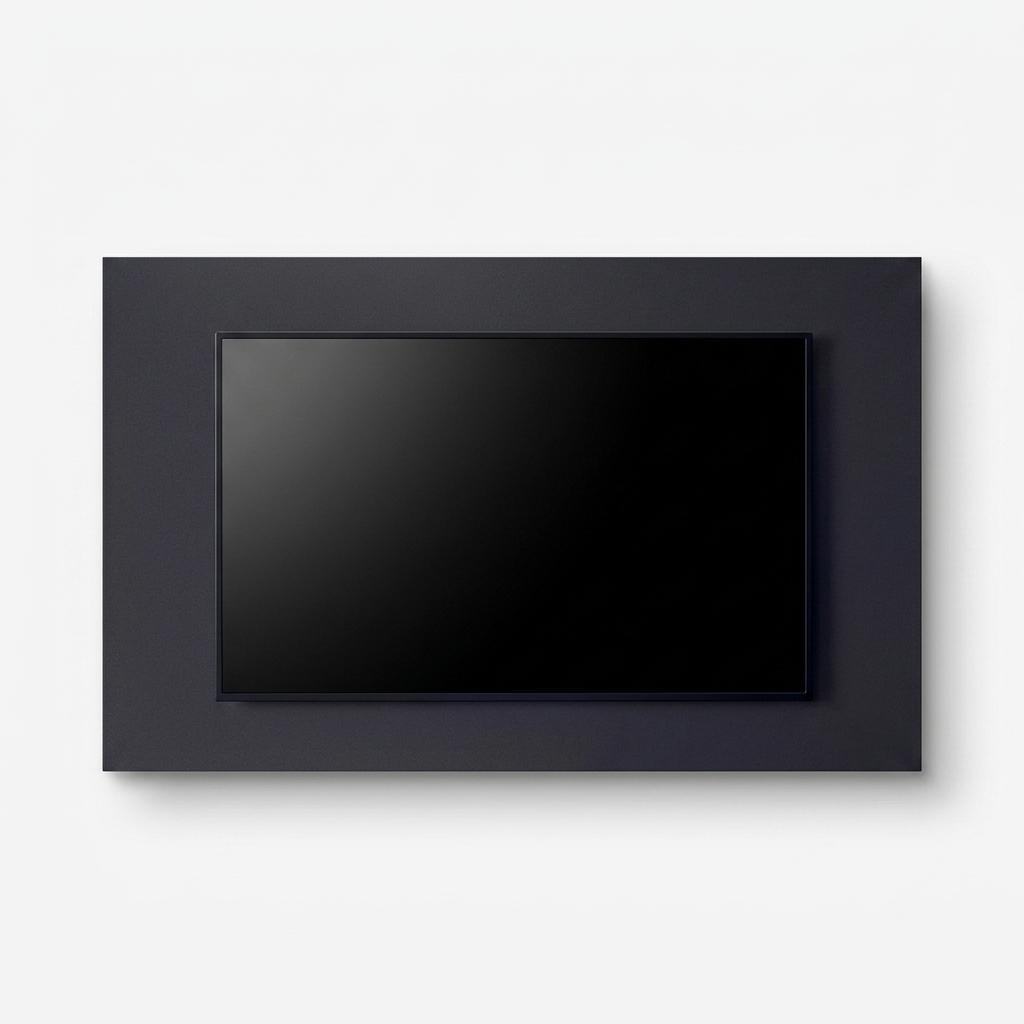 Moderne Luxus TV Wandpaneel Fernseher Wandboard Schwarz Lowboard