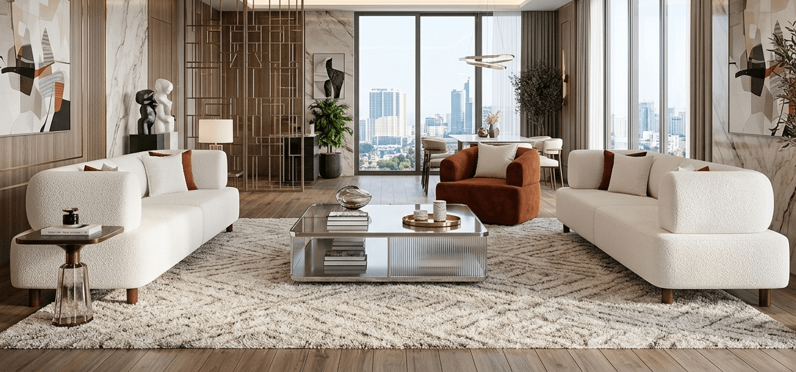 Luxuriöse Weiße Sitzgruppe Polstercouchen Designer Sessel 3tlg
