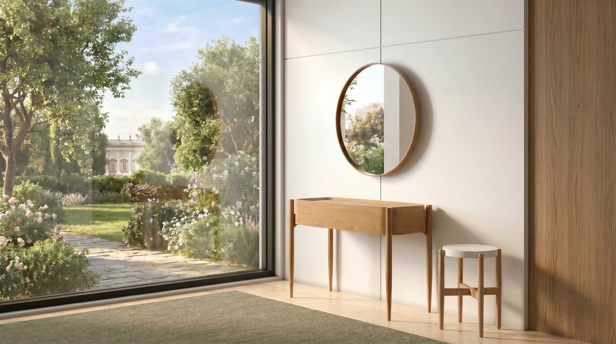 Wohnzimmer Set Konsole Spiegel Beistelltisch Modern Stilvoll Geräumig
