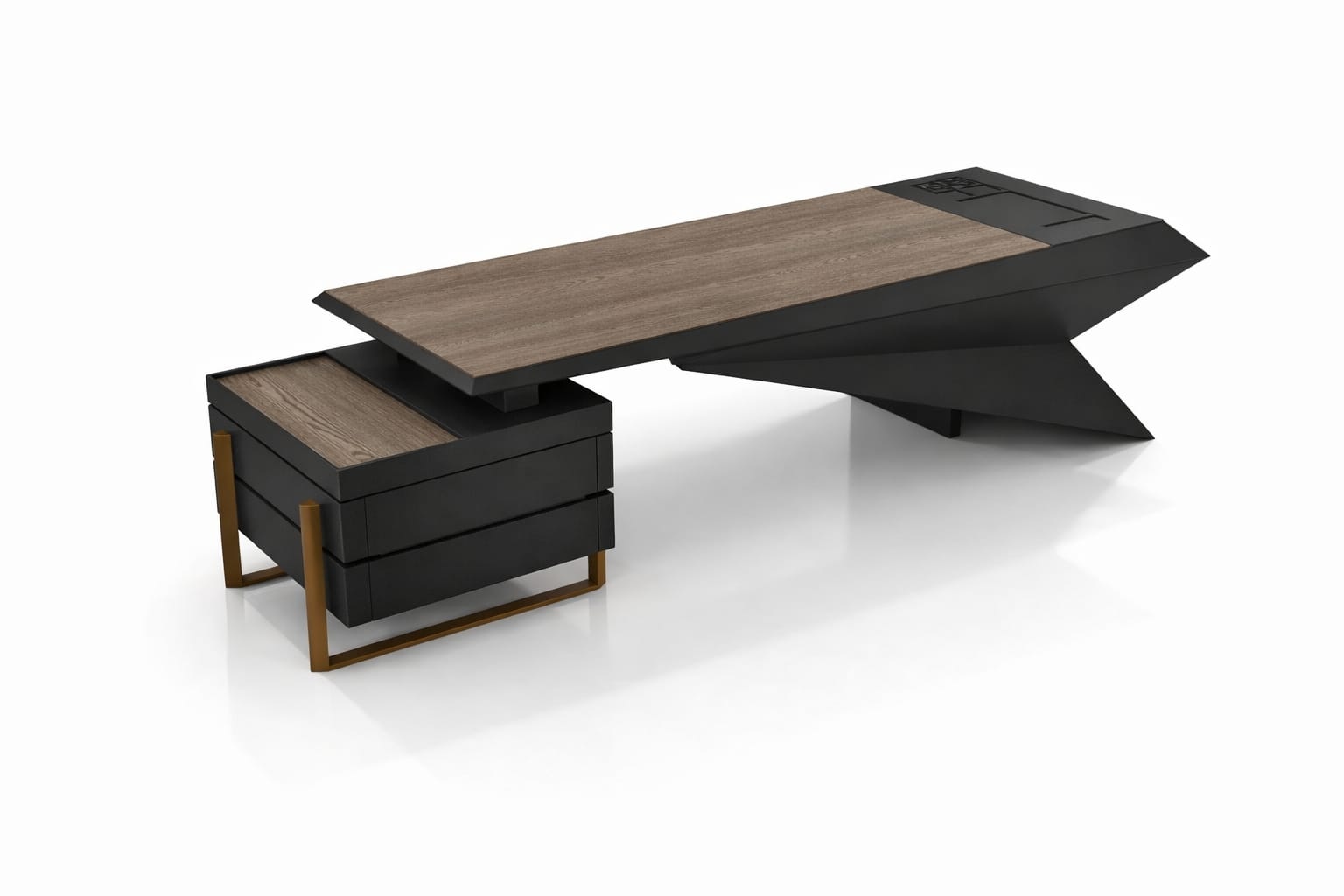 Modern Schreibtisch Design Büro Arbeitsplatz Luxus Executive Tisch