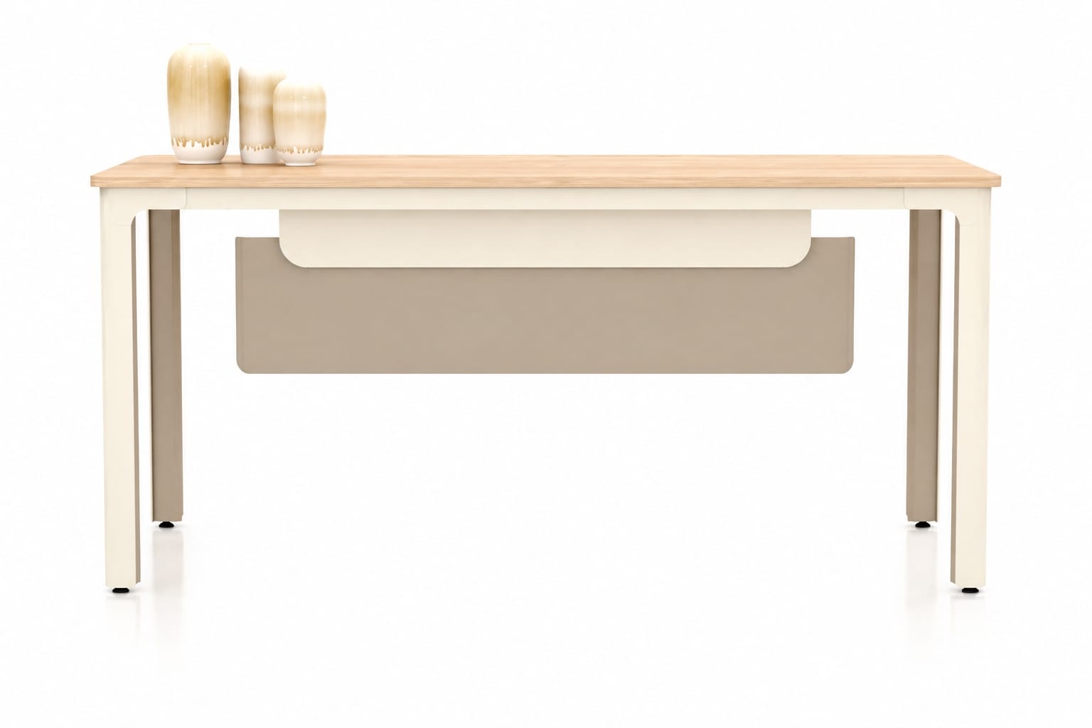 Designer Schreibtisch modern Holz Metall Büro Arbeitsplatz stabil