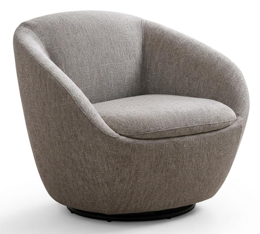 Runder Wohnzimmer Beiger Polstersessel Designer Kompakte Möbel