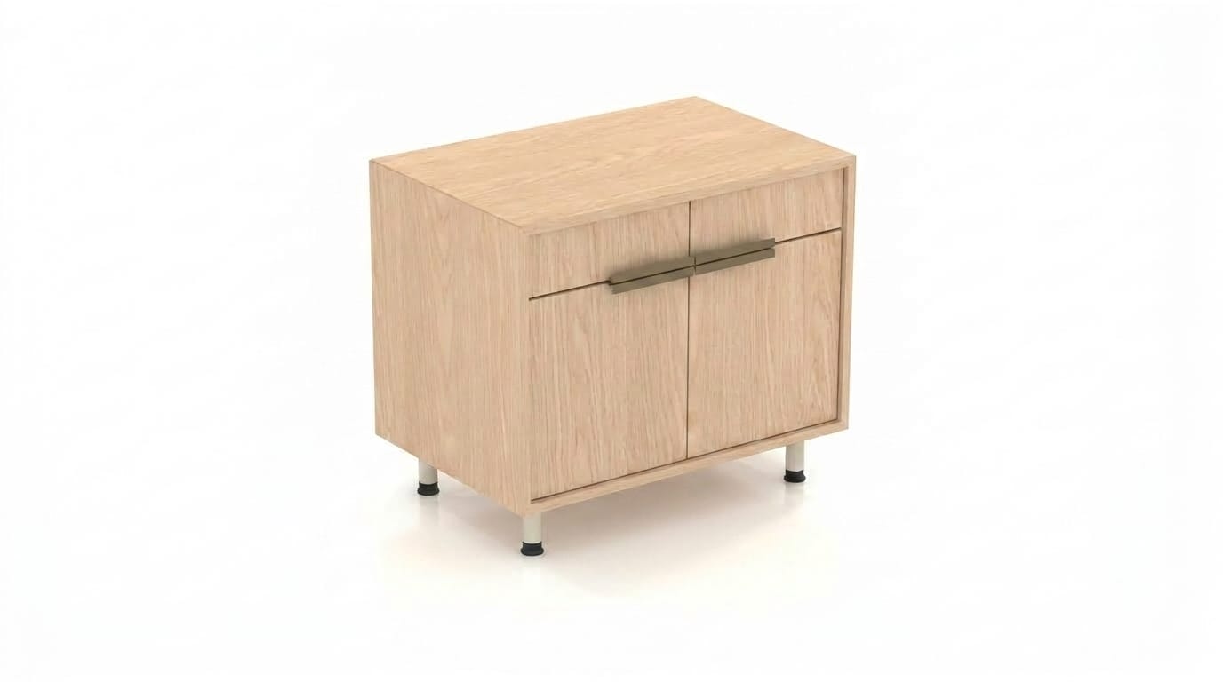 Robuste Beige Wohnzimmer Kommode Exklusive Holzmöbel Schränkchen