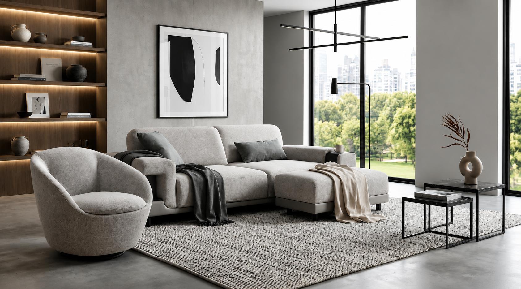 Wohnzimmer Set 3+1 Sitzer mit elegantem Design und Komfort