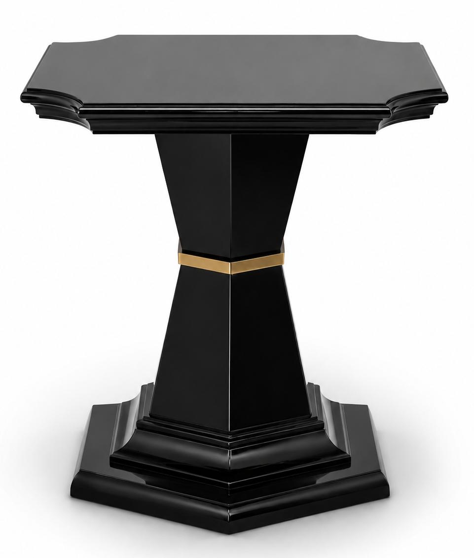 Beistelltisch Schwarz Modern Wohnzimmer Quadratisch Elegant