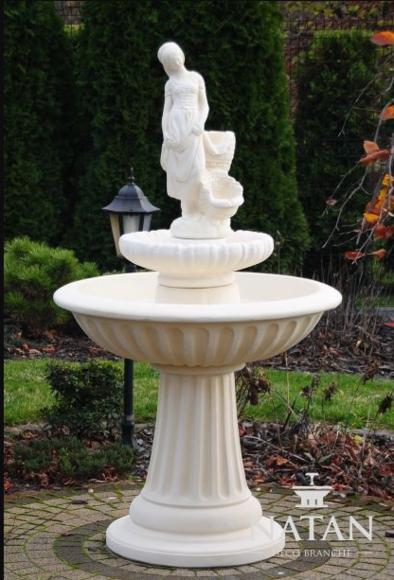 Zierbrunnen Springbrunnen 162cm Skulptur Brunnen Deko Garten Fontaine