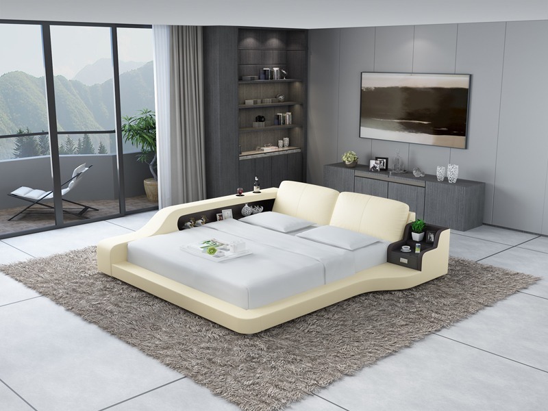Designer Bett Polsterbett Doppelbett Ehebett Betten 140/160/180/200 LB8841