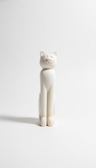 42cm Design Katze Dekoration Figur Skulptur Acryl Deko Statue