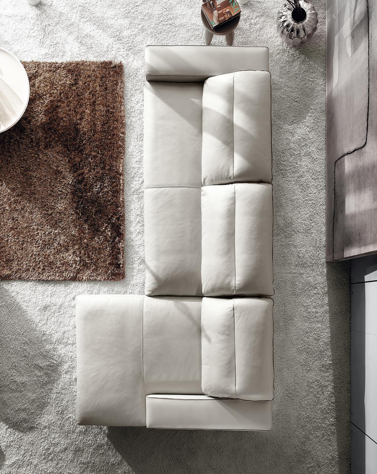 Design Ecksofa L form Couch Polster Leder Sofas Luxus Wohnzimmer Sofa PRIANERA