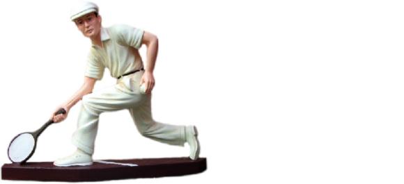 Design Tennisspieler Figur Statue Skulptur Figuren Skulpturen Dekoration