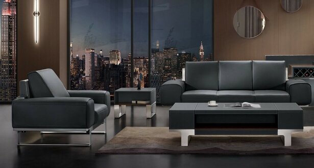 Design Sofa Sitz Polster Couch Gruppe Garnitur Möbel Leder 3 1 Sitzer