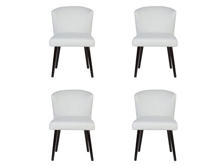 4x Leder Polster Sitz Stühle Lehn Stuhl Design Lounge Club Sessel Garnitur