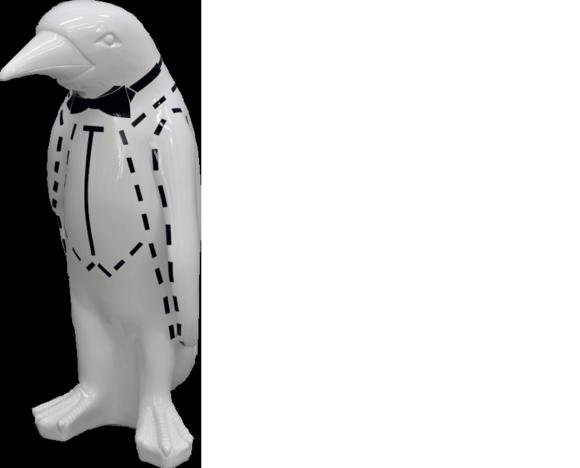 XXL Design 67cm Pinguin Luxus Figur Skulptur Handarbeit Tier Skulpturen