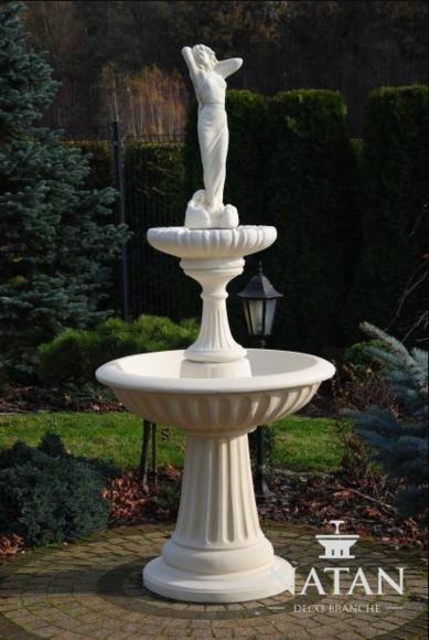 Zierbrunnen Springbrunnen 207cm Skulptur Brunnen Deko Garten Fontaine