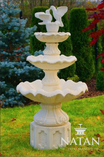 Dekor Zierbrunnen Springbrunnen Skulptur Brunnen Fontaine Teich Garten