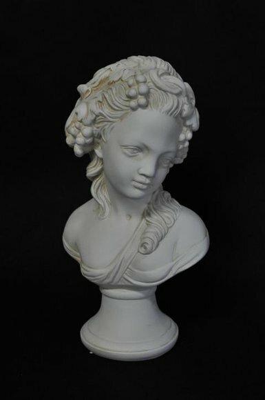 Design Büste Trauben Figur Statue Skulptur Figuren Deko Dekoration