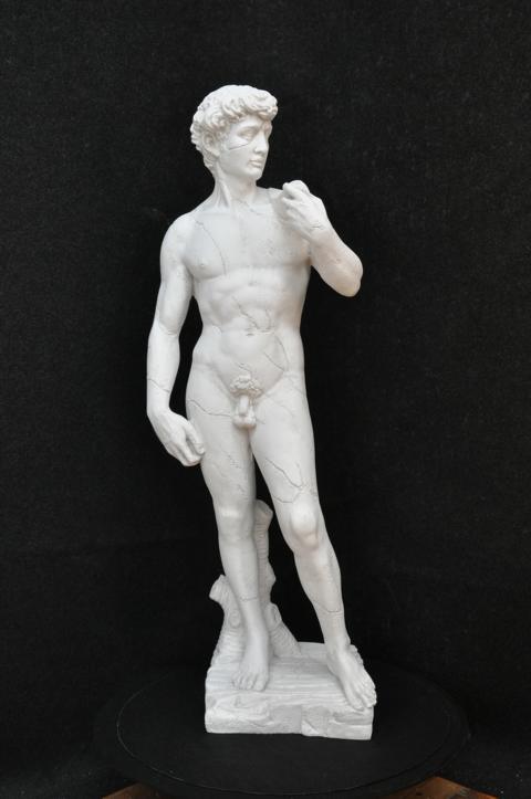 David Skulpturen Skulptur Statue Gartenfigur Figur Dekofigur Mann Garten