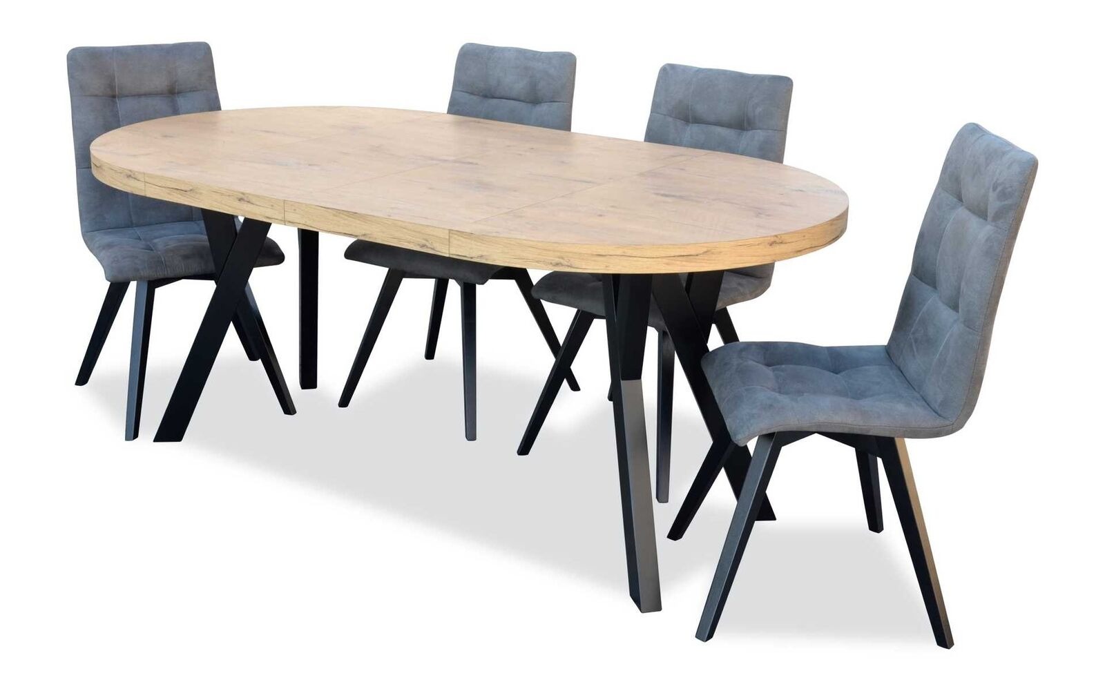 Esstisch 4 x Stühle Esszimmer Set Essgruppe Luxus Stühle Tisch 5tlg.