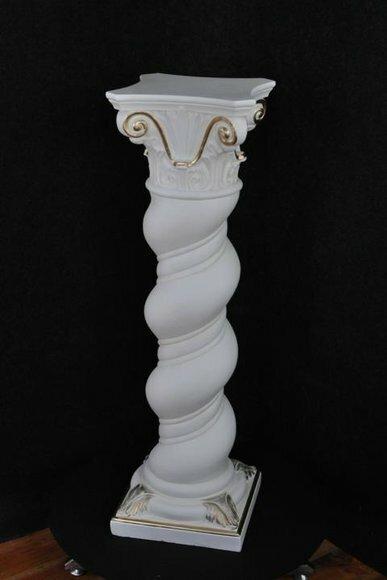 Säule Medusa Mäander Style Dekosäule Säulen Statue Dekor Ständer Barock
