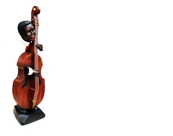 Design Kontrabaß Geist Figur Statue Skulptur Figuren Skulpturen