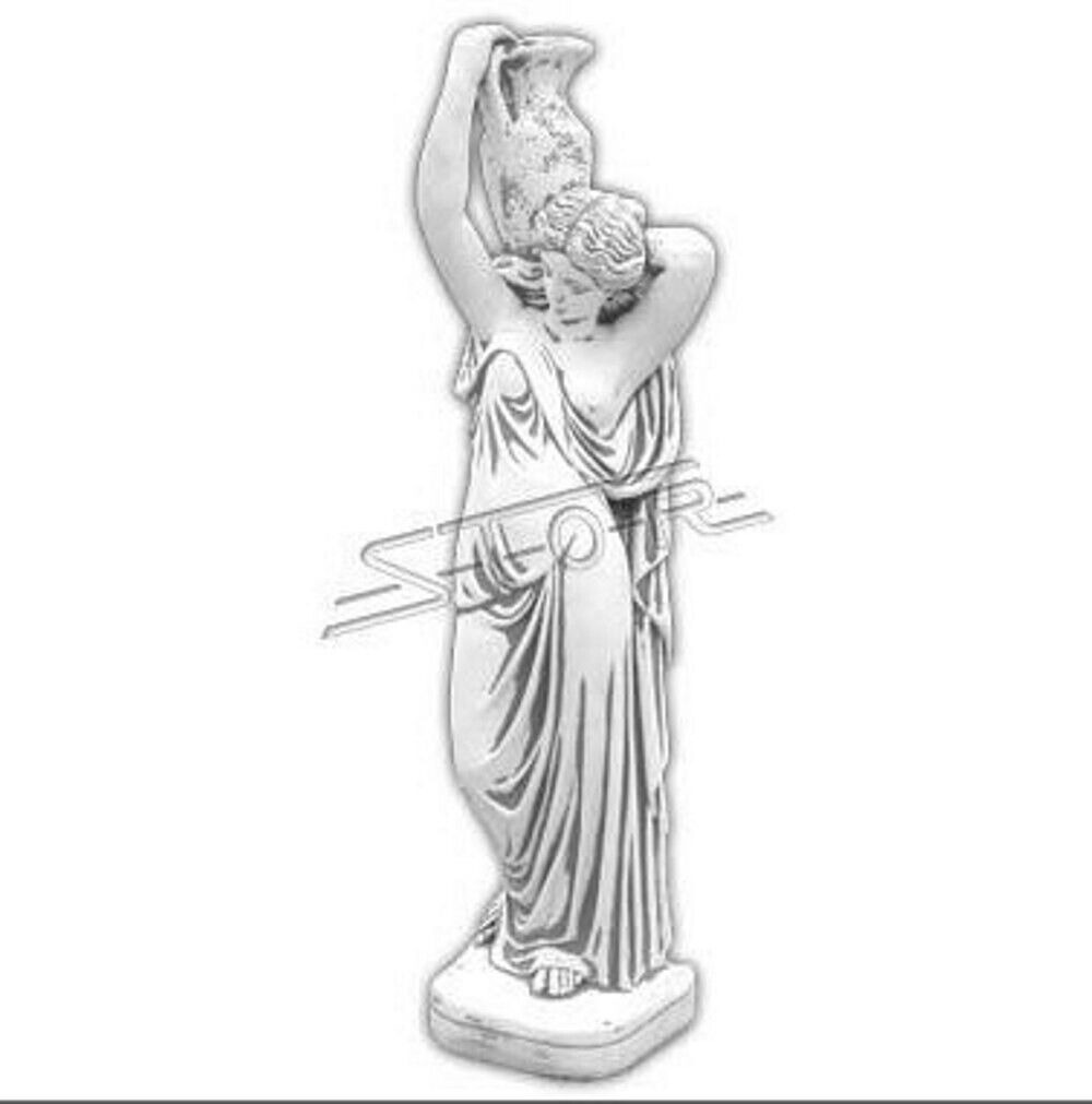 GARTENFIGUR STEINFIGUR FIGUR GARTEN SKULPTUR BEIGE STEINGUSS DECORATIVE